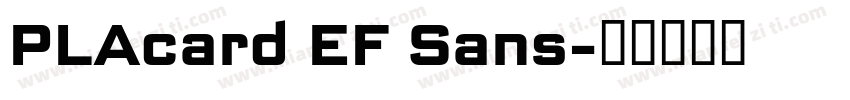PLAcard EF Sans字体转换